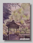 植竹苑生－三渓園の小さな橋 
