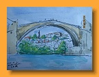 ボスニア-モスタルの石橋